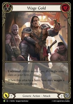 Wage Gold (Red) (Extended Art Rainbow Foil)