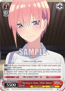 Wanting to Atone, Ichika Nakano (V.2 - Super Rare)