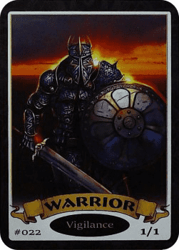 Warrior Token (White 1/1 Vigilance) (V.1)