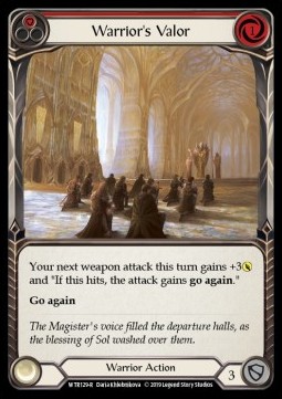 Warrior's Valor (Red) (Rainbow Foil)
