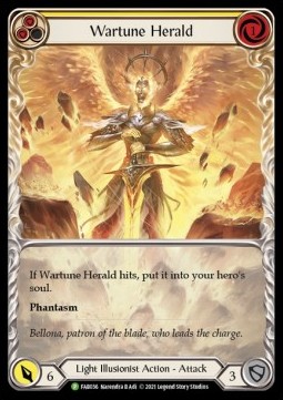 Wartune Herald (Yellow) (Extended Art Rainbow Foil)