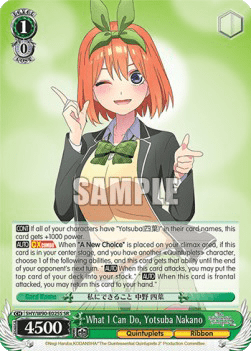 What I Can Do, Yotsuba Nakano (V.2 - Super Rare)