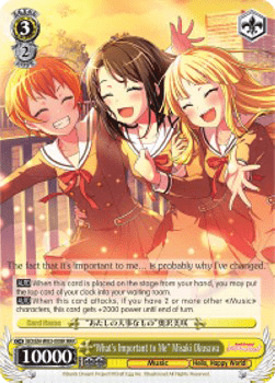 "What's Important to Me" Misaki Okusawa (V.2 - Triple Rare)
