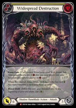 Widespread Destruction (Extended Art Rainbow Foil)
