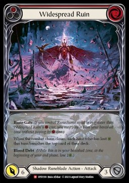 Widespread Ruin (Extended Art Rainbow Foil)