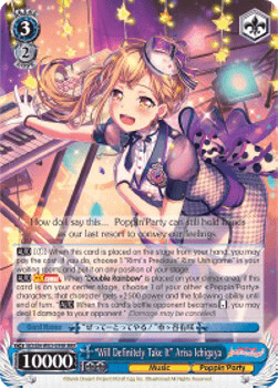 "Will Definitely Take It" Arisa Ichigaya (V.2 - Triple Rare)