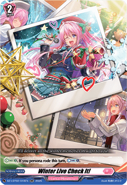 Winter Live Check It! [D-Format] (V.1 - Double Rare)