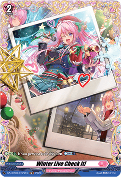 Winter Live Check It! [D-Format] (V.2 - Frame Rare)