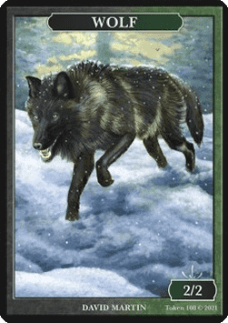 Wolf Token (Green 2/2)