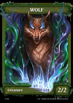 Wolf Token (Green 2/2) (V.1)