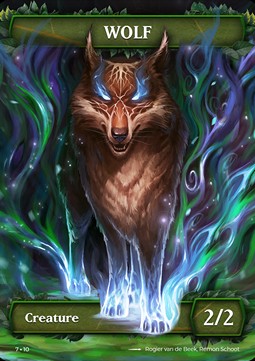 Wolf Token (Green 2/2) (V.2)