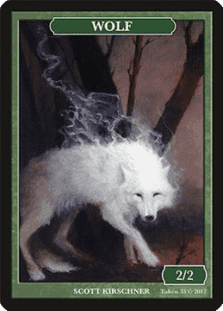 Wolf Token (Green 2/2)