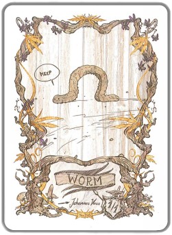 Worm Token (Black and Green 1/1)