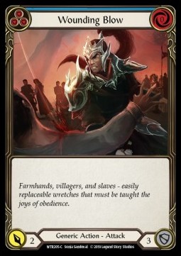Wounding Blow (Blue) (Rainbow Foil)