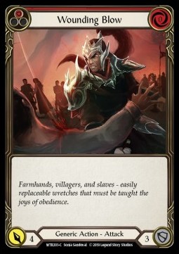 Wounding Blow (Red) (Rainbow Foil)