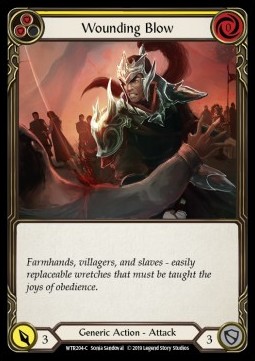 Wounding Blow (Yellow) (Rainbow Foil)