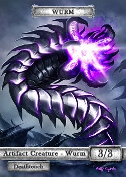 Wurm Token (Artifact 3/3 Deathtouch) (V.1)