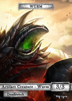 Wurm Token (Artifact 3/3 Deathtouch) (V.2)