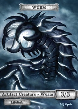 Wurm Token (Artifact 3/3 Lifelink) (V.1)