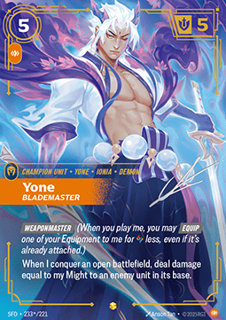 Yone, Blademaster (V.3 - Signed Showcase)