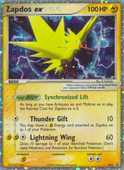 Zapdos ex  (NP 33)
