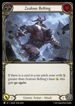 Zealous Belting (Red) (Cold Foil)