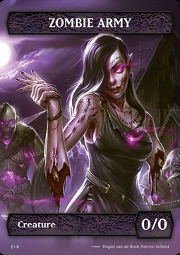 Zombie Army Token (Black 0/0) (V.2)