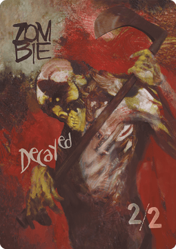 Zombie Token (Black 2/2 Decayed)