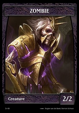 Zombie Token (Black 2/2) (V.1)