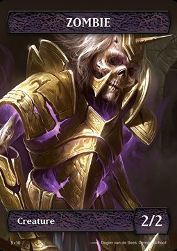 Zombie Token (Black 2/2) (V.2)