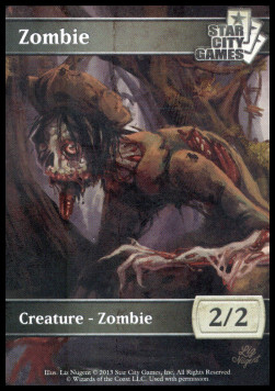 Zombie Token (Black 2/2) (V.4)