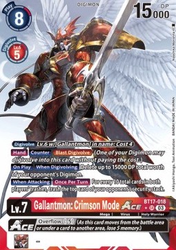 Gallantmon: Crimson Mode Ace (BT17-018) (V.2)