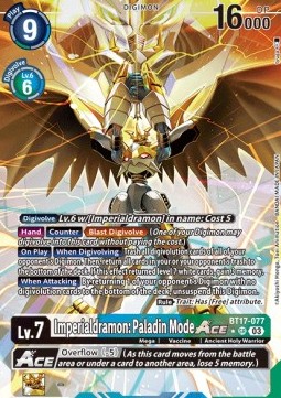 Imperialdramon: Paladin Mode Ace (BT17-077) (V.2)