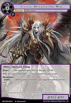 Lucifer, Defeated One-Wing