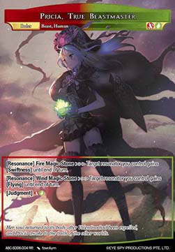Pricia, True Beastmaster // Reincarnated Maiden of Flame, Pricia