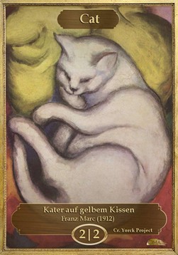 Cat Token (White 2/2) (V.1)