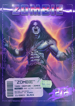 Zombie Token (Black 2/2) (V.1)