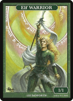 Elf Warrior Token (Green 1/1)