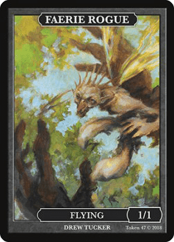 Faerie Rogue Token (Black 1/1)