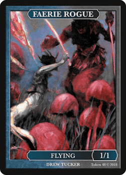 Faerie Rogue Token (Blue and Black 1/1)