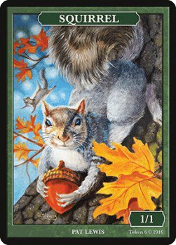 Squirrel Token (Green 1/1)
