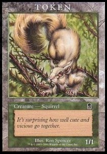 Squirrel Token (Green 1/1)