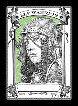 Elf Warrior Token (Green 1/1) (V.2)