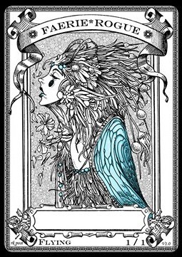Faerie Rogue Token (Black 1/1)
