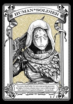Human Soldier Token (White 1/1)