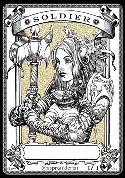 Soldier Token (White 1/1) (V.2)