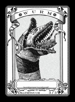 Wurm Token (Artifact 3/3 Deathtouch) (V.2)