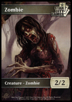 Zombie Token (Black 2/2) (V.2)