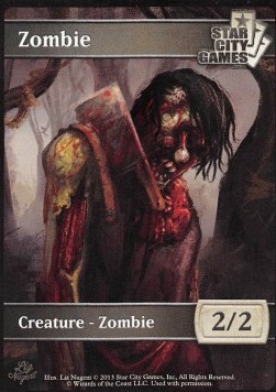 Zombie Token (Black 2/2) (V.3)