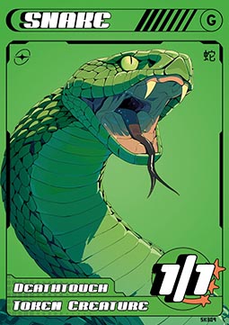 Snake Token (Green 1/1 Deathtouch)